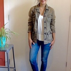 Olive Green Adirondack / Cargo / Military Jacket